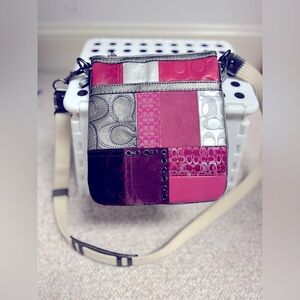 Coach bag - mostly pink - crossbody